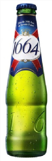 1664, bière alsacienne en bouteille (verre consigné)