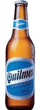 Quilmes, bière argentine en bouteille (verre perdu)