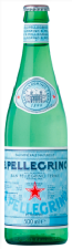 San Pellegrino (eau minérale gazeuse en bouteille, verre consigné)